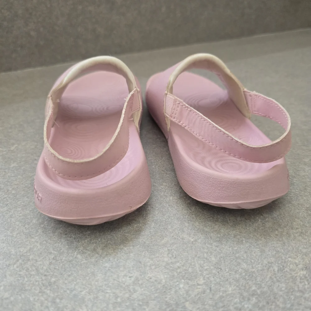 Under Armour Girl's Pink Slide Sandals With Back Strap Size 11K